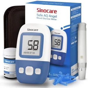 safe aq smart blood glucose test meter 1150