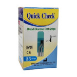 Quick Check Blood Glucose Test Strips - 25 pcs pot