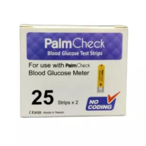 Palm Check Glucose meter Strips- 25x2 Test